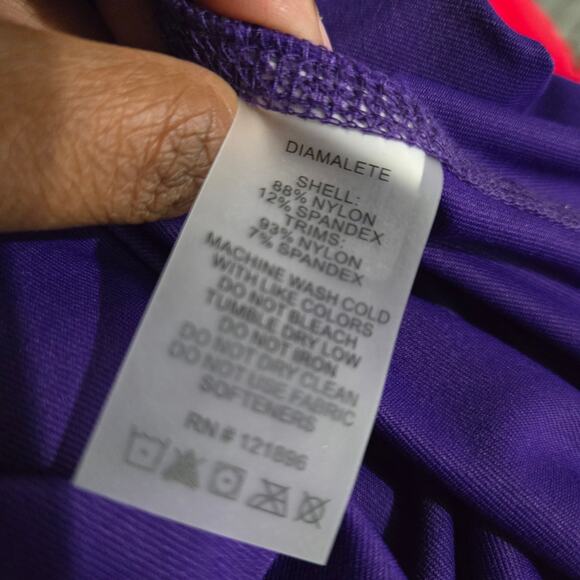 Title Nine Athletic Dress Purple Colorblock Active Sporty Casual Fit Flare Small - Picture 12 of 16